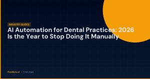 AI Automation for Dental Practices: 2026 Is the Year to Stop Doing It Manually