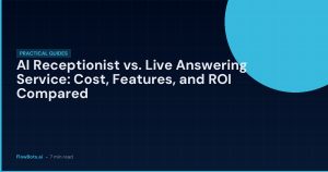 AI Receptionist vs. Live Answering Service: Cost, Features, and ROI Compared